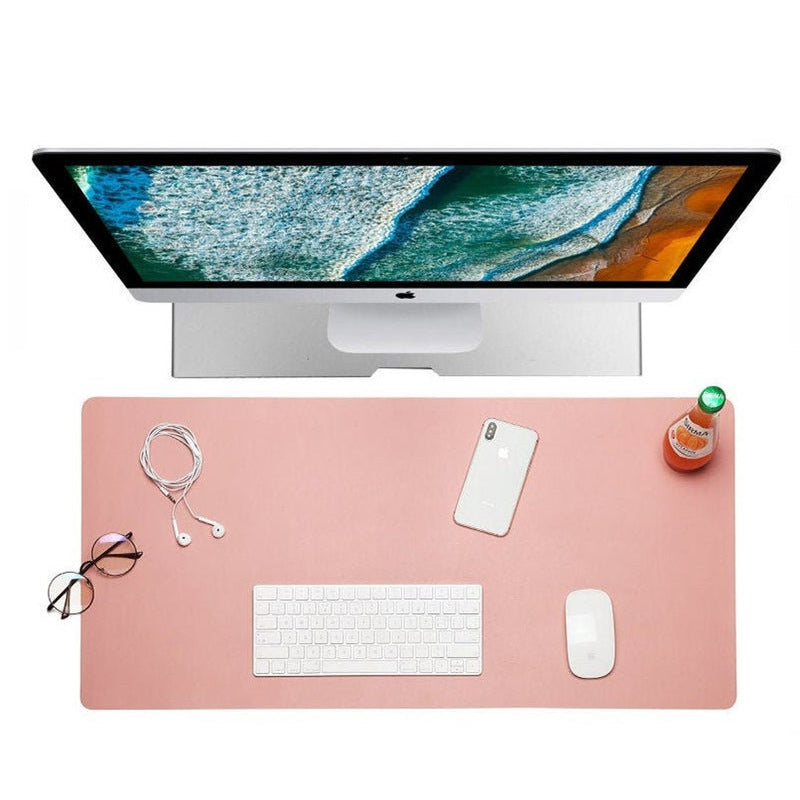 Nordic Style Waterproof Leather Desk Mat Office Note Computer Desk Mat Large Desktop Mouse Pad